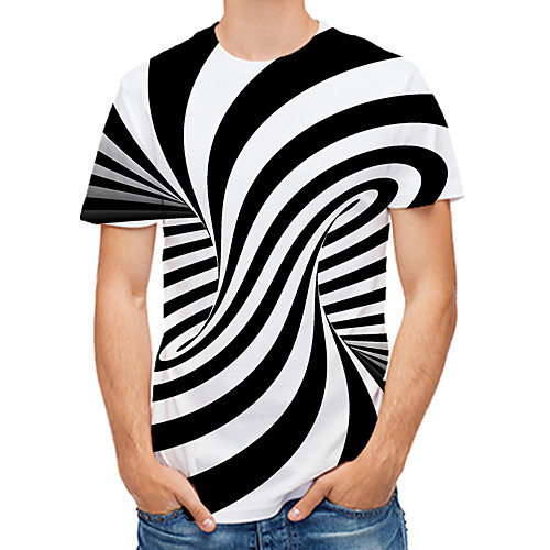 Men's Daily T-shirt - Visual Deception Print Round Neck Orange / Summer / Short Sleeve
Men's Daily T-shirt - Visual Deception Print Round Neck Orange / Summer / Short Sleeve