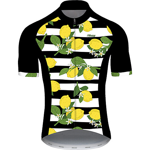21Grams Men's Short Sleeve Cycling Jersey Black / White Fruit Lemon Bike Jersey Top Mountain Bike MTB Road Bike Cycling UV Resistant Breathable Quick Dry Sports Clothing Apparel / Stretchy / Race Fit
21Grams Men's Short Sleeve Cycling Jersey Black / White Fruit Lemon Bike Jersey Top Mountain Bike MTB Road Bike Cycling UV Resistant Breathable Quick Dry Sports Clothing Apparel / Stretchy / Race Fit