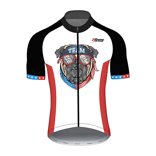 21Grams Men's Short Sleeve Cycling Jersey Black / White Dog Animal American / USA Bike Jersey Top Mountain Bike MTB Road Bike Cycling UV Resistant Breathable Quick Dry Sports Clothing Apparel
21Grams Men's Short Sleeve Cycling Jersey Black / White Dog Animal American / USA Bike Jersey Top Mountain Bike MTB Road Bike Cycling UV Resistant Breathable Quick Dry Sports Clothing Apparel