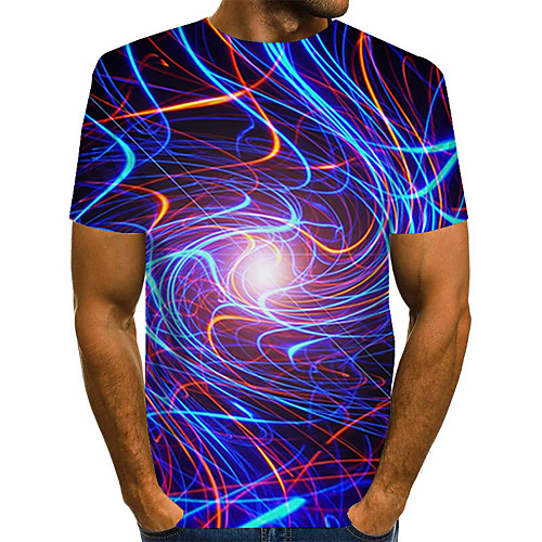 Men's Daily Weekend Basic / Exaggerated T-shirt - Color Block / Rainbow / Abstract Print Rainbow
Men's Daily Weekend Basic / Exaggerated T-shirt - Color Block / Rainbow / Abstract Print Rainbow