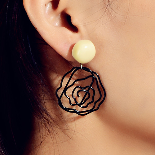 Women's Earrings Geometrical Petal Elegant Rococo Romantic Korean French Resin Earrings Jewelry Black For Party Evening Gift Engagement Prom Beach 1 Pair
Women's Earrings Geometrical Petal Elegant Rococo Romantic Korean French Resin Earrings Jewelry Black For Party Evening Gift Engagement Prom Beach 1 Pair