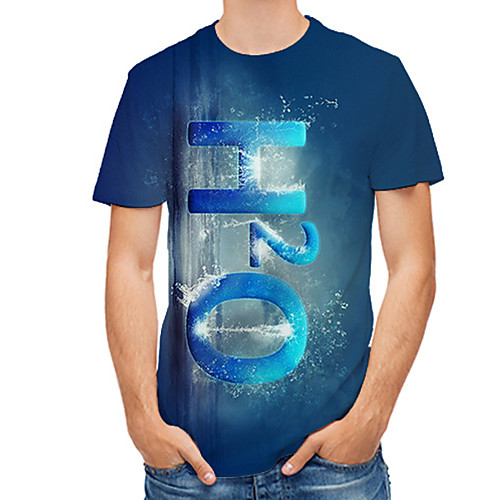 Men's Plus Size 3D Print T-shirt Basic Daily Round Neck Navy Blue / Short Sleeve
Men's Plus Size 3D Print T-shirt Basic Daily Round Neck Navy Blue / Short Sleeve