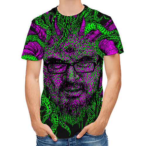 Men's Plus Size 3D Print T-shirt Basic Daily Round Neck Purple / Short Sleeve
Men's Plus Size 3D Print T-shirt Basic Daily Round Neck Purple / Short Sleeve