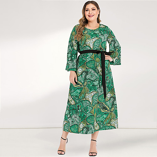 Women's Green Dress Casual Boho Spring & Summer Daily Going out A Line Loose Sheath Floral Flare Cuff Sleeve Pleated Patchwork L XL
Women's Green Dress Casual Boho Spring & Summer Daily Going out A Line Loose Sheath Floral Flare Cuff Sleeve Pleated Patchwork L XL