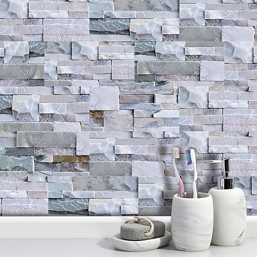 20x10cmx9pcs Light Gray Stone Brick Wall Stickers Retro Oil-proof Waterproof Tile Wallpaper For Kitchen Bathroom Ground Wall House Decoration
20x10cmx9pcs Light Gray Stone Brick Wall Stickers Retro Oil-proof Waterproof Tile Wallpaper For Kitchen Bathroom Ground Wall House Decoration