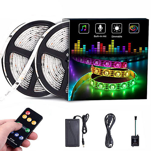10m Flexible LED Light Strips 300 LEDs SMD5050 Multi Color Decorative / TV Background 12 V
10m Flexible LED Light Strips 300 LEDs SMD5050 Multi Color Decorative / TV Background 12 V
