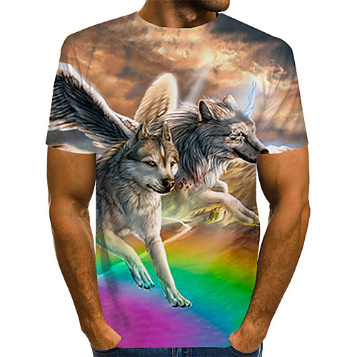 Men's Daily Weekend Basic / Exaggerated T-shirt - Color Block / Rainbow / Abstract Print Rainbow
Men's Daily Weekend Basic / Exaggerated T-shirt - Color Block / Rainbow / Abstract Print Rainbow