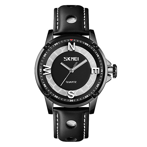 SKMEI Men's Dress Watch Quartz Formal Style Modern Style Leather Black 30 m Water Resistant / Waterproof Luminous New Design Analog Luxury Fashion - Red Orange Green One Year Battery Life
SKMEI Men's Dress Watch Quartz Formal Style Modern Style Leather Black 30 m Water Resistant / Waterproof Luminous New Design Analog Luxury Fashion - Red Orange Green One Year Battery Life