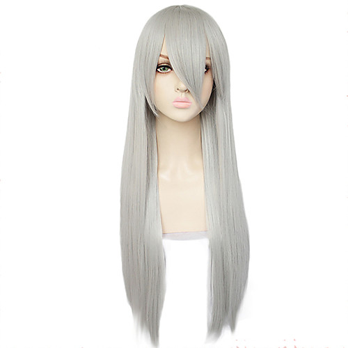 GAGA LADY Cosplay Wigs Women's Side bangs 26 inch Heat Resistant Fiber kinky Straight Silver Silver Anime 
GAGA LADY Cosplay Wigs Women's Side bangs 26 inch Heat Resistant Fiber kinky Straight Silver Silver Anime