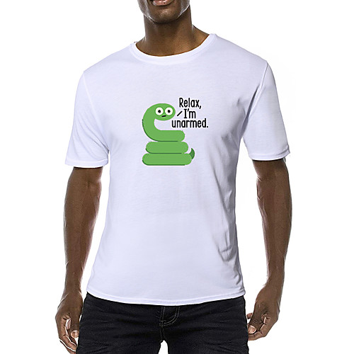 Men's Daily Sports Business / Basic T-shirt - Solid Colored / Animal Black & White, Print Yellow
Men's Daily Sports Business / Basic T-shirt - Solid Colored / Animal Black & White, Print Yellow
