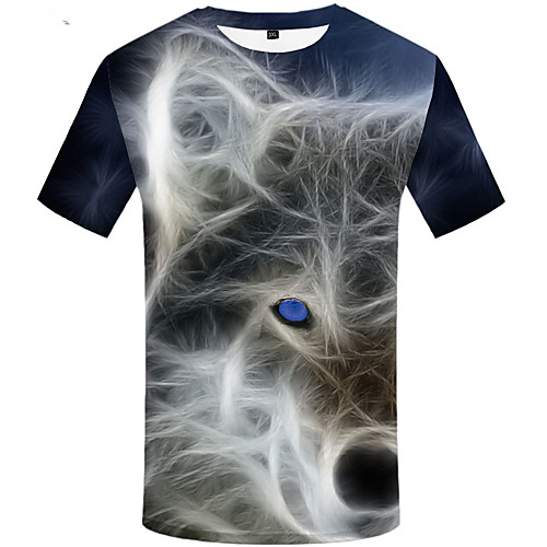 Men's Daily Sports Basic / Street chic T-shirt - 3D / Graphic / Animal Print Blue
Men's Daily Sports Basic / Street chic T-shirt - 3D / Graphic / Animal Print Blue