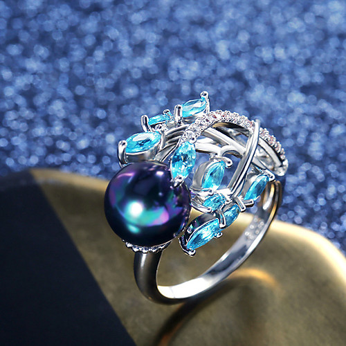 Women's Ring Adjustable Ring AAA Cubic Zirconia 1pc Blue Copper Silver-Plated Irregular Statement Luxury Party Evening Gift Jewelry Geometrical Wearable
Women's Ring Adjustable Ring AAA Cubic Zirconia 1pc Blue Copper Silver-Plated Irregular Statement Luxury Party Evening Gift Jewelry Geometrical Wearable