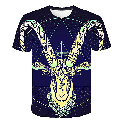 Men's Daily Going out Vintage T-shirt - Geometric / 3D / Animal Print Royal Blue
Men's Daily Going out Vintage T-shirt - Geometric / 3D / Animal Print Royal Blue