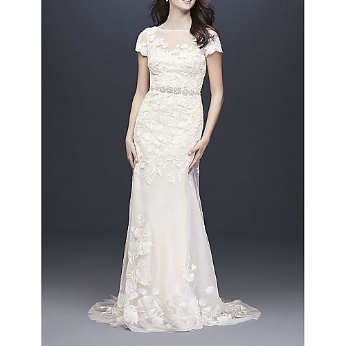 A-Line Jewel Neck Floor Length Polyester Short Sleeve Country Plus Size Wedding Dresses with Embroidery 2020
A-Line Jewel Neck Floor Length Polyester Short Sleeve Country Plus Size Wedding Dresses with Embroidery 2020