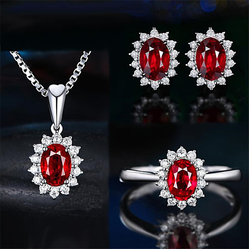 Women's Cubic Zirconia Jewelry Set Classic Flower Stylish Gold Plated Imitation Diamond Earrings Jewelry Purple / Yellow / Red For Party Evening Prom 1 set
Women's Cubic Zirconia Jewelry Set Classic Flower Stylish Gold Plated Imitation Diamond Earrings Jewelry Purple / Yellow / Red For Party Evening Prom 1 set