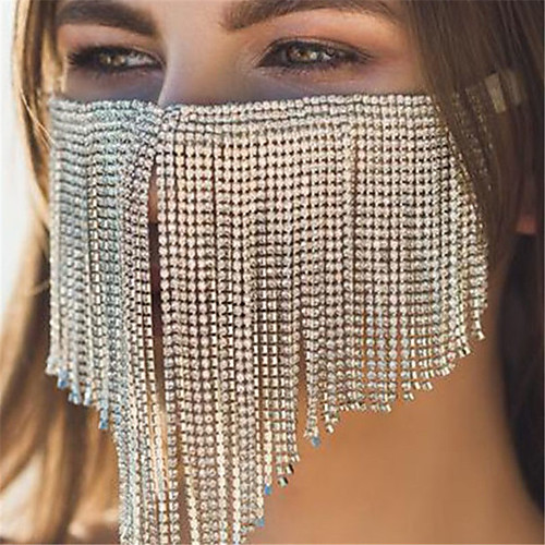 Alloy Face Chain Crystal / Rhinestone Style Decoration Half Face For Party Evening Holiday Luxury Boho Silver Golden / Women's
Alloy Face Chain Crystal / Rhinestone Style Decoration Half Face For Party Evening Holiday Luxury Boho Silver Golden / Women's