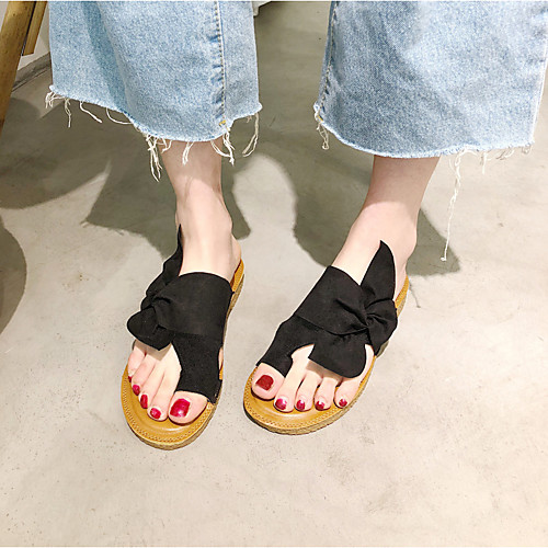 Women's Flats 2020 Flat Heel Open Toe Bowknot Faux Leather Summer Khaki / Black / Beige
Women's Flats 2020 Flat Heel Open Toe Bowknot Faux Leather Summer Khaki / Black / Beige