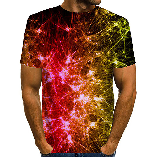 Men's Daily Weekend Basic / Exaggerated T-shirt - Color Block / Rainbow / Abstract Print Rainbow
Men's Daily Weekend Basic / Exaggerated T-shirt - Color Block / Rainbow / Abstract Print Rainbow