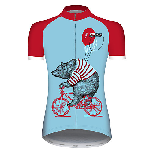 21Grams Women's Short Sleeve Cycling Jersey 100% Polyester RedBlue Novelty Animal Balloon Bike Jersey Top Mountain Bike MTB Road Bike Cycling UV Resistant Breathable Quick Dry Sports Clothing Apparel
21Grams Women's Short Sleeve Cycling Jersey 100% Polyester RedBlue Novelty Animal Balloon Bike Jersey Top Mountain Bike MTB Road Bike Cycling UV Resistant Breathable Quick Dry Sports Clothing Apparel