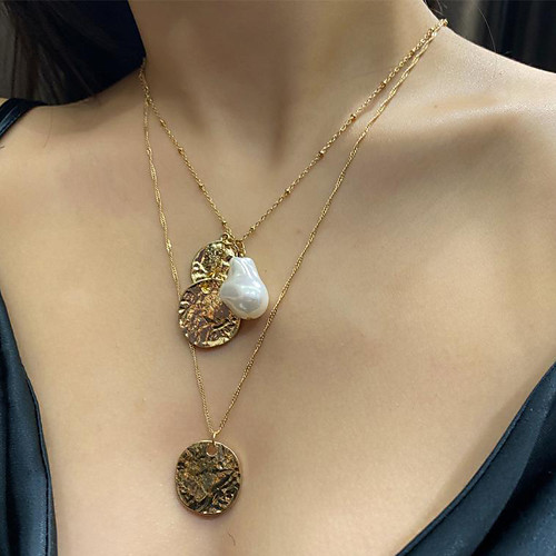 Women's Pendant Necklace Necklace Layered Necklace Stacking Stackable Lucky Classic Vintage Trendy Fashion Imitation Pearl Chrome Gold Silver 57 cm Necklace Jewelry 1pc For Party Evening Street
Women's Pendant Necklace Necklace Layered Necklace Stacking Stackable Lucky Classic Vintage Trendy Fashion Imitation Pearl Chrome Gold Silver 57 cm Necklace Jewelry 1pc For Party Evening Street