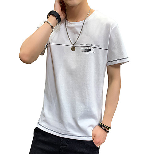 Men's Geometric Color Block T-shirt - Cotton Daily Round Neck White / Blue / Green / Short Sleeve
Men's Geometric Color Block T-shirt - Cotton Daily Round Neck White / Blue / Green / Short Sleeve