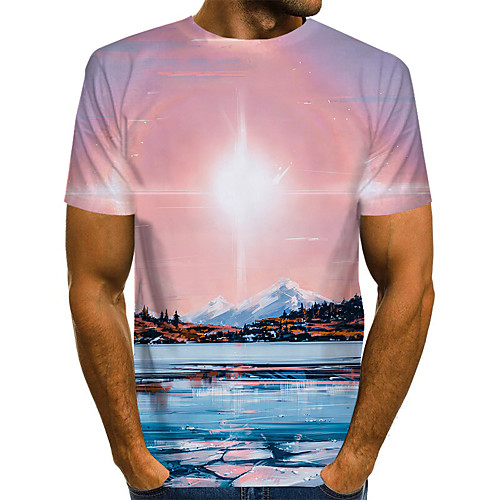 Men's Daily Weekend Basic / Exaggerated T-shirt - Color Block / Rainbow / Abstract Print Purple
Men's Daily Weekend Basic / Exaggerated T-shirt - Color Block / Rainbow / Abstract Print Purple