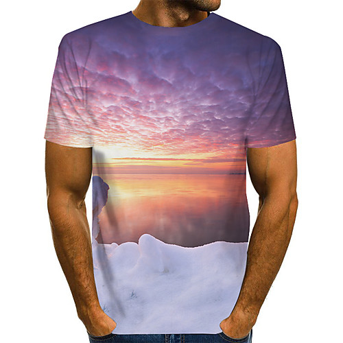 Men's Daily Weekend Basic / Exaggerated T-shirt - Color Block / Rainbow / Abstract Print Purple
Men's Daily Weekend Basic / Exaggerated T-shirt - Color Block / Rainbow / Abstract Print Purple
