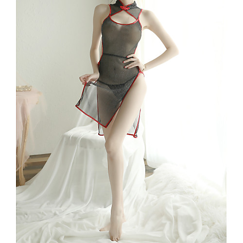 Women's Lace / Backless / Cut Out Suits Nightwear Jacquard / Solid Colored Silver Black One-Size
Women's Lace / Backless / Cut Out Suits Nightwear Jacquard / Solid Colored Silver Black One-Size