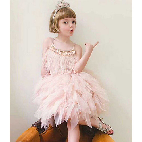 Ball Gown Asymmetrical Event / Party / Birthday Flower Girl Dresses - POLY Sleeveless Spaghetti Strap with Beading / Paillette
Ball Gown Asymmetrical Event / Party / Birthday Flower Girl Dresses - POLY Sleeveless Spaghetti Strap with Beading / Paillette