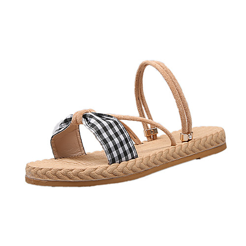 Women's Slippers & Flip-Flops 2020 Flat Heel Open Toe Bowknot Elastic Fabric Sweet / Minimalism Spring & Fall / Spring & Summer Black / Beige / Party & Evening
Women's Slippers & Flip-Flops 2020 Flat Heel Open Toe Bowknot Elastic Fabric Sweet / Minimalism Spring & Fall / Spring & Summer Black / Beige / Party & Evening