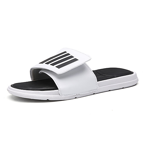 Men's Faux Leather Summer Casual Slippers & Flip-Flops Water Shoes Breathable White / Black
Men's Faux Leather Summer Casual Slippers & Flip-Flops Water Shoes Breathable White / Black