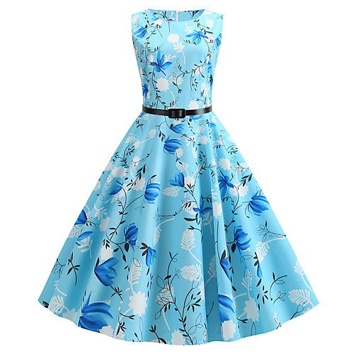 Women's A Line Dress - Sleeveless Print Patchwork Print Spring & Summer Cute Street chic Party Daily Light Blue S M L XL XXL / Cotton
Women's A Line Dress - Sleeveless Print Patchwork Print Spring & Summer Cute Street chic Party Daily Light Blue S M L XL XXL / Cotton