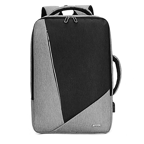 Large Capacity Oxford Zipper Commuter Backpack Color Block Outdoor Black / Gray
Large Capacity Oxford Zipper Commuter Backpack Color Block Outdoor Black / Gray