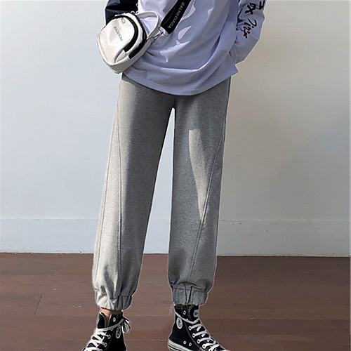 Women's Sporty Harem / Sweatpants Pants - Solid Colored White Black Gray S M L
Women's Sporty Harem / Sweatpants Pants - Solid Colored White Black Gray S M L