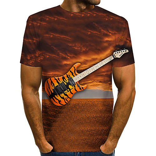 Men's Daily Weekend Basic / Exaggerated T-shirt - Color Block / Rainbow / Abstract Print Brown
Men's Daily Weekend Basic / Exaggerated T-shirt - Color Block / Rainbow / Abstract Print Brown