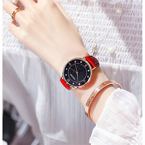 Women's Quartz Watches Luxury Sparkle Red Genuine Leather Japanese Quartz Red Water Resistant / Waterproof 30 m Analog One Year Battery Life / Stainless Steel
Women's Quartz Watches Luxury Sparkle Red Genuine Leather Japanese Quartz Red Water Resistant / Waterproof 30 m Analog One Year Battery Life / Stainless Steel