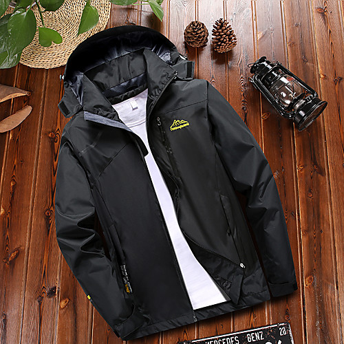 Men's Hiking Jacket Winter Outdoor Patchwork Waterproof Windproof Breathable Warm Top Single Slider Hunting Fishing Climbing Light Grey / Green / Blue / Black / Camping / Hiking / Caving
Men's Hiking Jacket Winter Outdoor Patchwork Waterproof Windproof Breathable Warm Top Single Slider Hunting Fishing Climbing Light Grey / Green / Blue / Black / Camping / Hiking / Caving