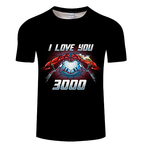 Men's Daily Going out Exaggerated T-shirt - 3D / Cartoon / Letter Print Black
Men's Daily Going out Exaggerated T-shirt - 3D / Cartoon / Letter Print Black