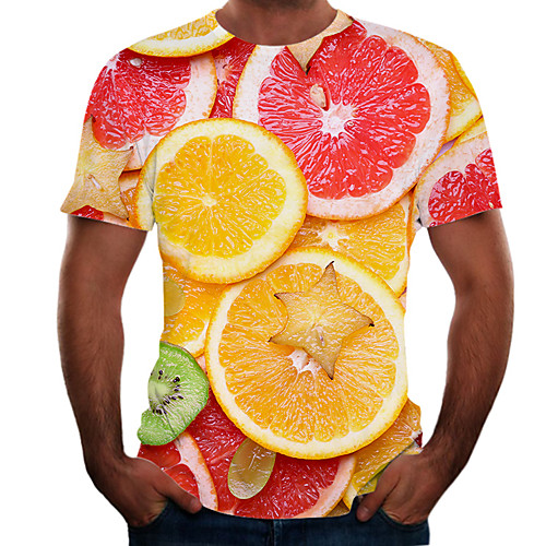 Men's Daily Sports Basic / Street chic T-shirt - Color Block / 3D / Fruit Print Rainbow
Men's Daily Sports Basic / Street chic T-shirt - Color Block / 3D / Fruit Print Rainbow