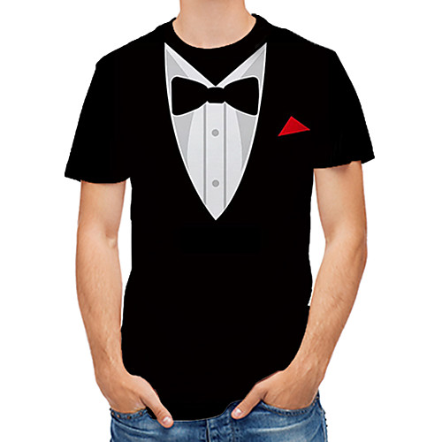 Men's Going out Work Business / Street chic T-shirt - Color Block / Abstract / Graphic Print Black
Men's Going out Work Business / Street chic T-shirt - Color Block / Abstract / Graphic Print Black