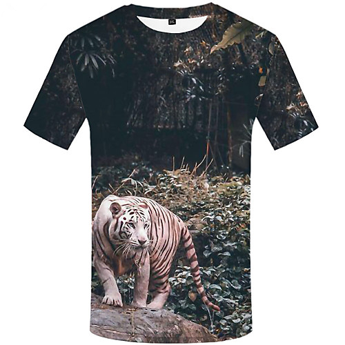 Men's Plus Size Floral 3D Print T-shirt Basic Street chic Daily Sports Round Neck Black / Short Sleeve
Men's Plus Size Floral 3D Print T-shirt Basic Street chic Daily Sports Round Neck Black / Short Sleeve
