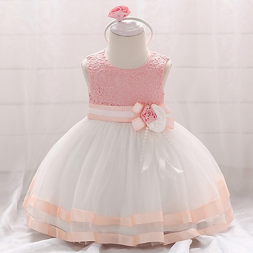 Ball Gown Short / Mini Party / Birthday Flower Girl Dresses - Lace / Tulle Sleeveless Jewel Neck with Bow(s) / Appliques
Ball Gown Short / Mini Party / Birthday Flower Girl Dresses - Lace / Tulle Sleeveless Jewel Neck with Bow(s) / Appliques
