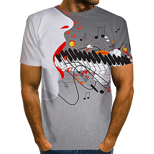 Men's Daily Holiday Street chic / Exaggerated T-shirt - Color Block / 3D / Abstract Print Gray
Men's Daily Holiday Street chic / Exaggerated T-shirt - Color Block / 3D / Abstract Print Gray
