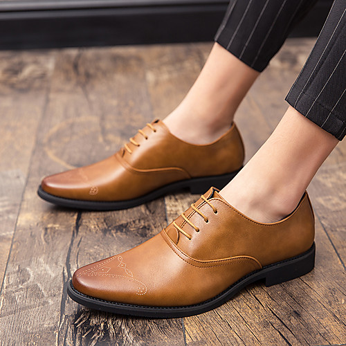 Men's Leather Spring & Summer / Fall & Winter Classic / British Oxfords Walking Shoes Breathable Yellow / Black
Men's Leather Spring & Summer / Fall & Winter Classic / British Oxfords Walking Shoes Breathable Yellow / Black