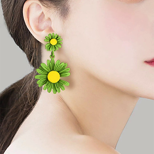 Women's Stud Earrings Drop Earrings Hoop Earrings Classic Daisy Stylish Simple Romantic Sweet Cute Earrings Jewelry Orange / Green For Birthday Party Evening Vacation Street Festival 1 Pair
Women's Stud Earrings Drop Earrings Hoop Earrings Classic Daisy Stylish Simple Romantic Sweet Cute Earrings Jewelry Orange / Green For Birthday Party Evening Vacation Street Festival 1 Pair