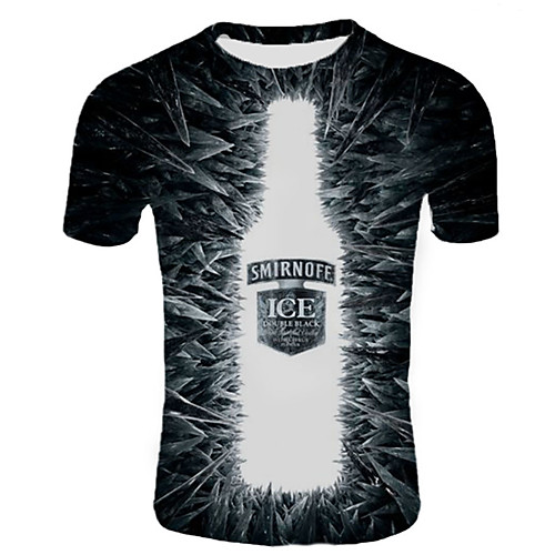 Men's 3D Beer Print T-shirt Basic Daily Going out Round Neck Black / Short Sleeve
Men's 3D Beer Print T-shirt Basic Daily Going out Round Neck Black / Short Sleeve