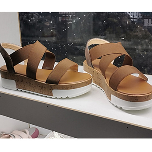 Women's Sandals Wedge Sandals Summer Wedge Heel Open Toe Daily PU White / Black / Brown
Women's Sandals Wedge Sandals Summer Wedge Heel Open Toe Daily PU White / Black / Brown