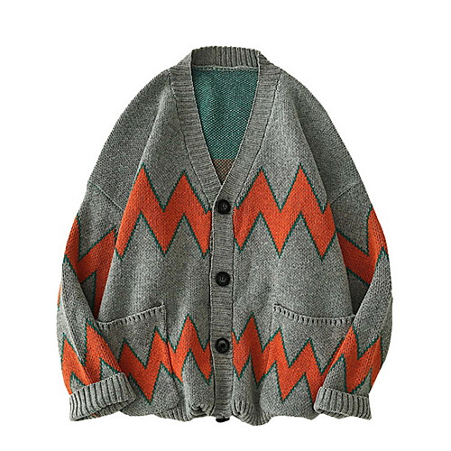 Men's Color Block Long Sleeve Cardigan Sweater Jumper, V Neck Gray US32 / UK32 / EU40 / US34 / UK34 / EU42 / US36 / UK36 / EU44
Men's Color Block Long Sleeve Cardigan Sweater Jumper, V Neck Gray US32 / UK32 / EU40 / US34 / UK34 / EU42 / US36 / UK36 / EU44