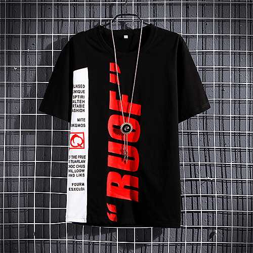 Men's Geometric T-shirt - Cotton Daily Round Neck White / Black / Gray / Short Sleeve
Men's Geometric T-shirt - Cotton Daily Round Neck White / Black / Gray / Short Sleeve