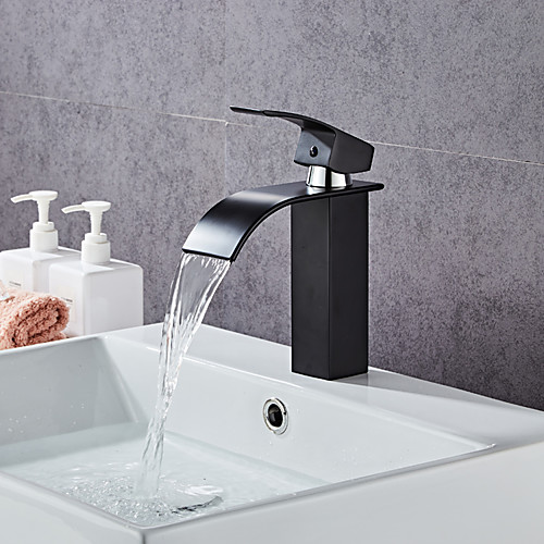 Bathroom Sink Faucet - Waterfall Painted Finishes Centerset Single Handle One HoleBath Taps
Bathroom Sink Faucet - Waterfall Painted Finishes Centerset Single Handle One HoleBath Taps